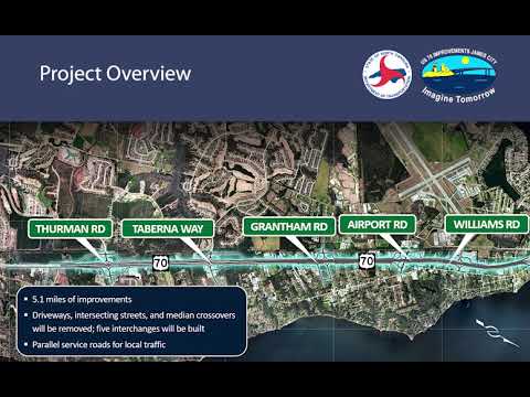 Construction Phases for the U.S. 70 Improvements in James City Project