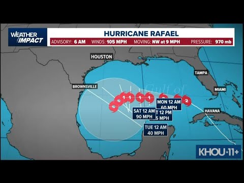 Hurricane Rafael tracker: Storm moving through Gulf of Mexico