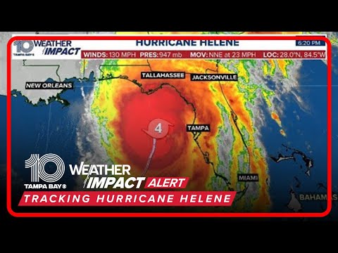 HURRICANE HELENE UPDATE: Storm makes landfall in Florida as a Category 4 storm