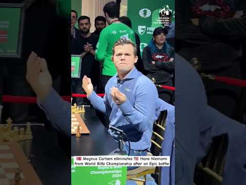 Magnus Carlsen Eliminates Hans Niemann from World Blitz Championship 🏆