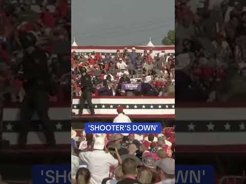 Moment Secret Service shout ‘SHOOTER’S DOWN’ at Trump rally