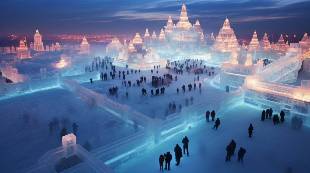 Harbin, a Cidade de Gelo da China, Atrai Recorde de Turistas Durante o Feriado de Ano Novo