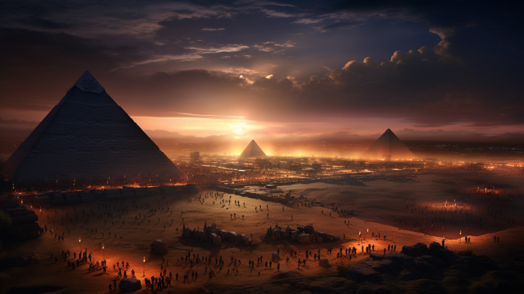 Como foi o processo de construção da pirâmide Miquerinos?