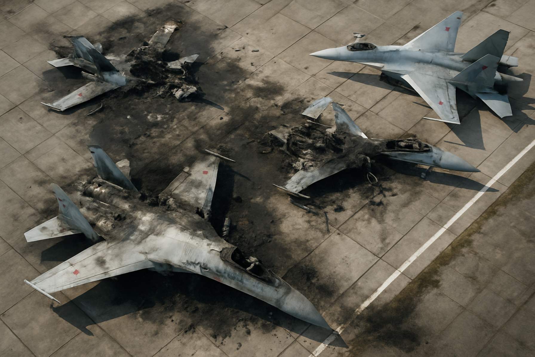 Russia’s Air Power Shaken: Shocking Satellite Images Reveal Scale of Ukraine’s Latest Drone Strike